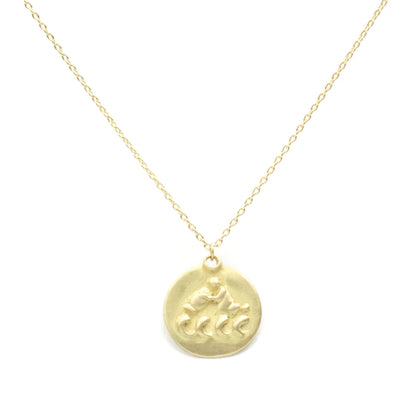 zodiac medal pendant - aquarius