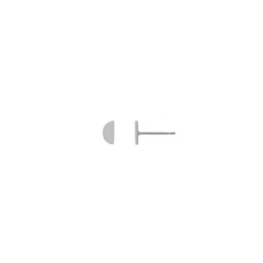 half circle shape stud earrings