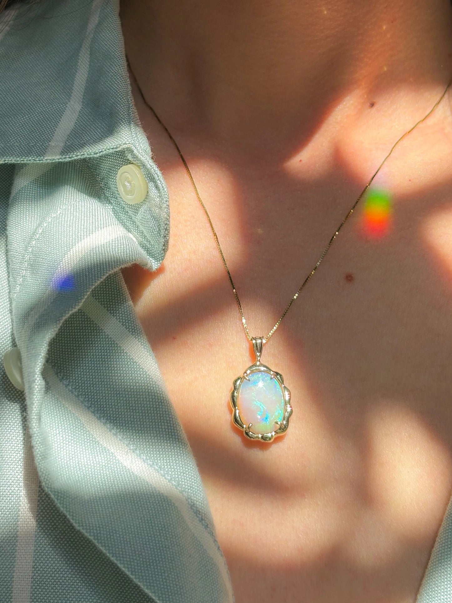 rêve d'opal pendant necklace