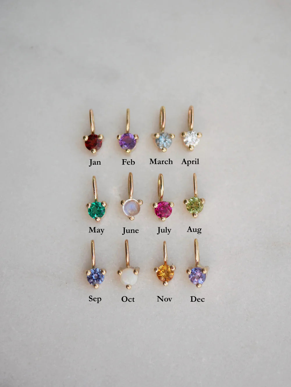 birthstone pendant charm