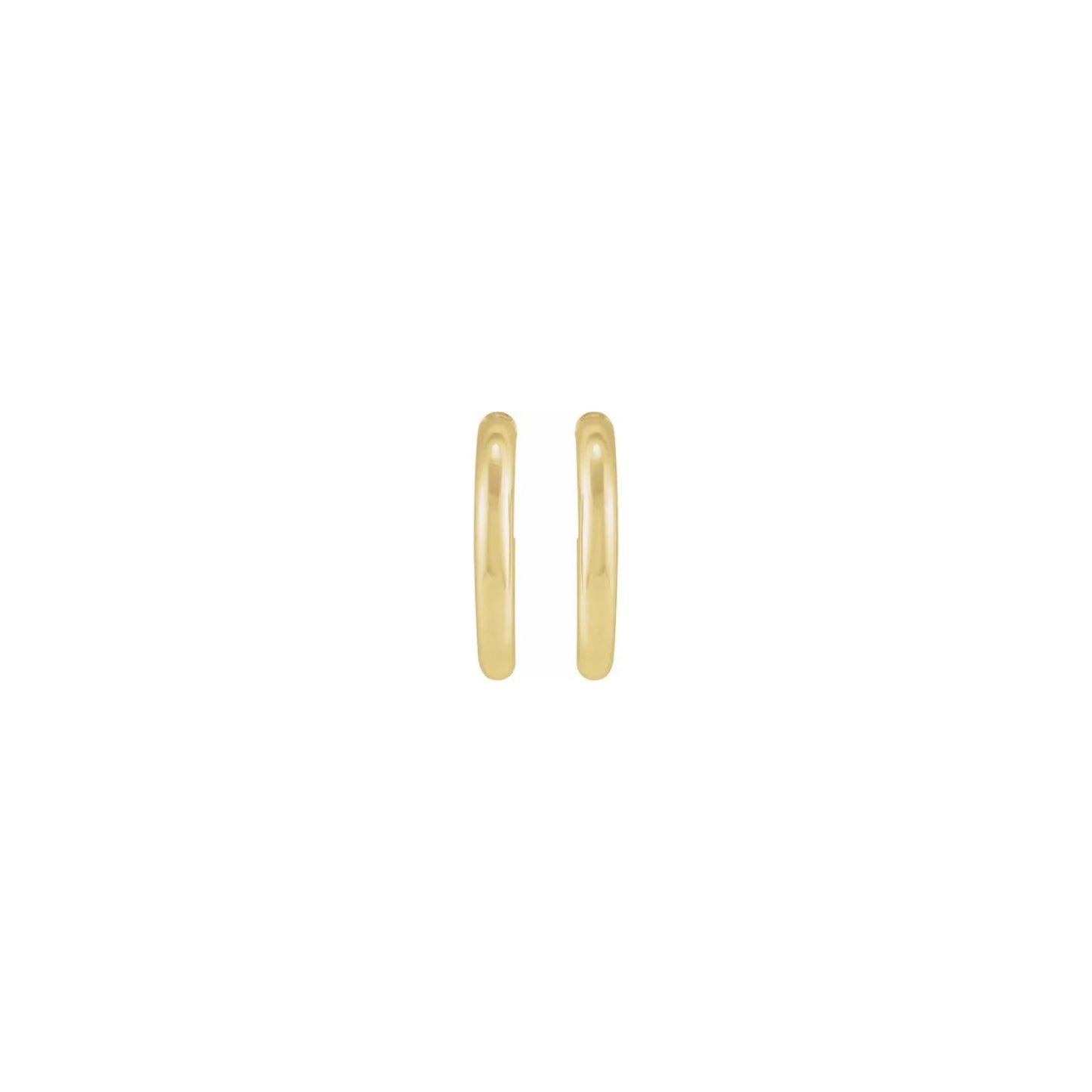 classic post tube hoop earrings