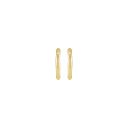 classic post tube hoop earrings