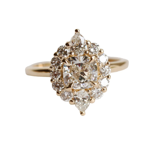 jazlyn cushion-cut ring - grown diamond