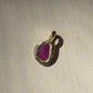 freeform charm pendant - ruby