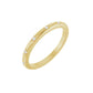 bead-set ring band - natural diamond