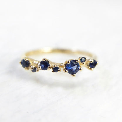 wreath ring - sapphire