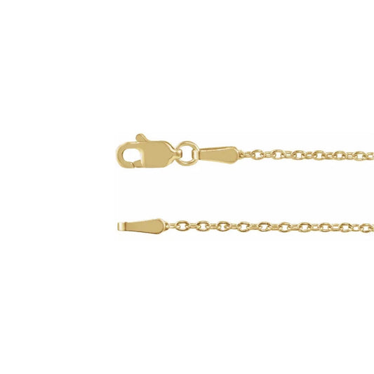 cable chain gold necklace - 1.4mm