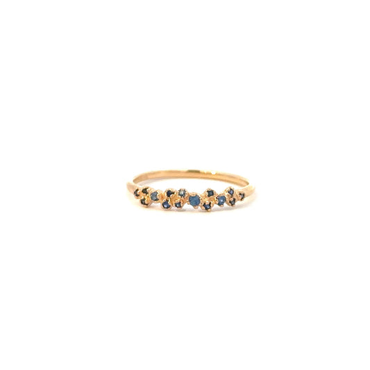 cluster garland ring - sapphire