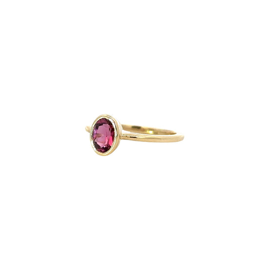 amara ring - oval - rhodolite garnet