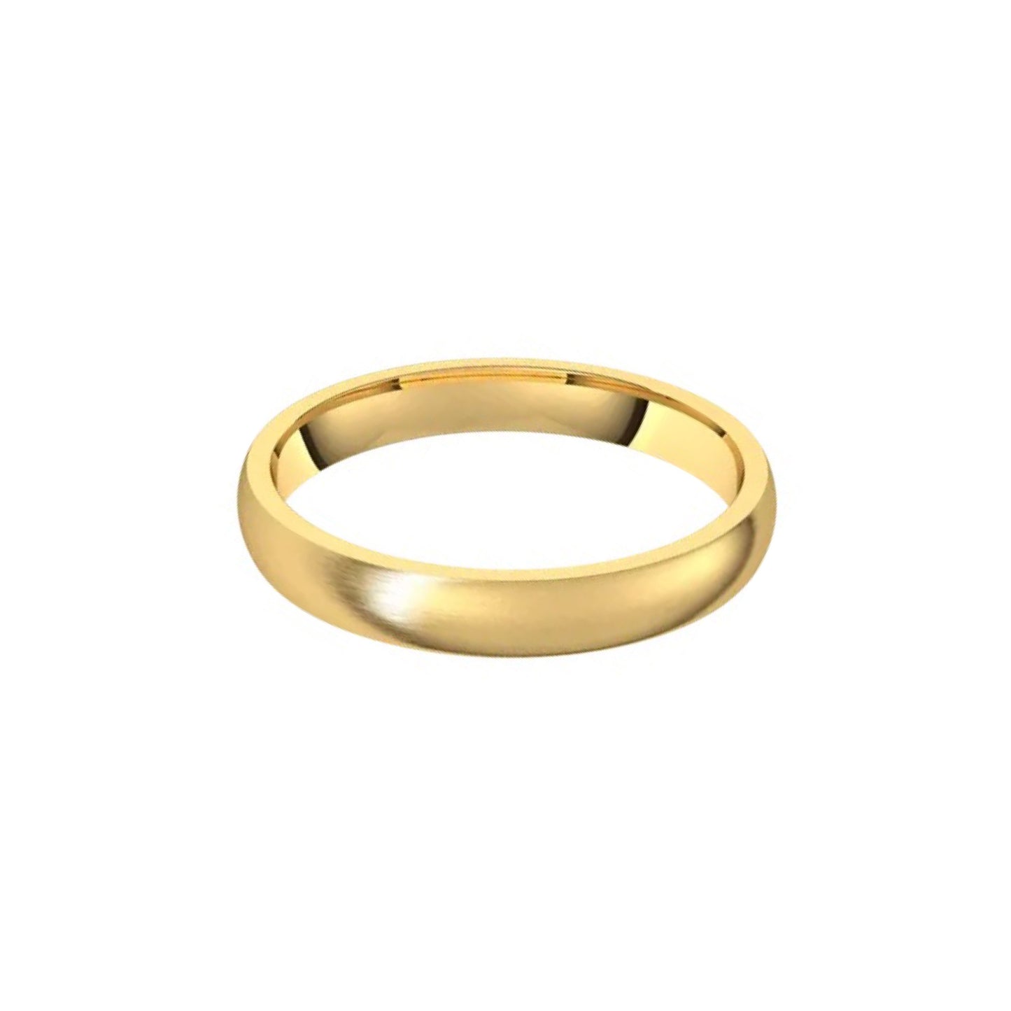 half-round comfort-fit band - 3mm