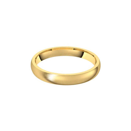 half-round comfort-fit band - 3mm