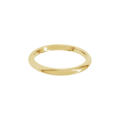 half-round comfort-fit band - 2mm