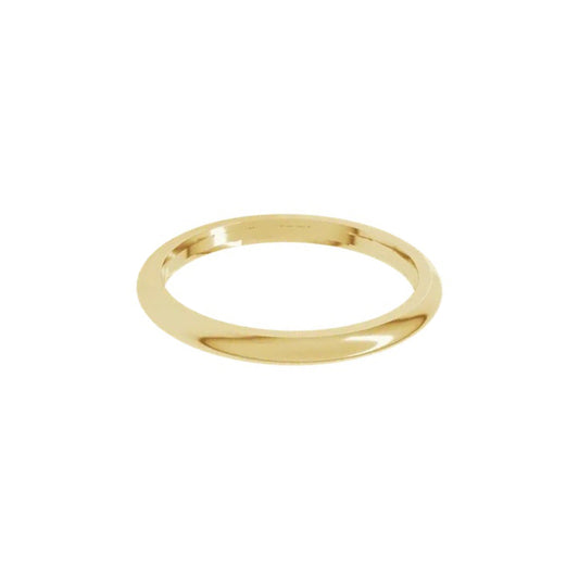 half-round comfort-fit band - 2mm