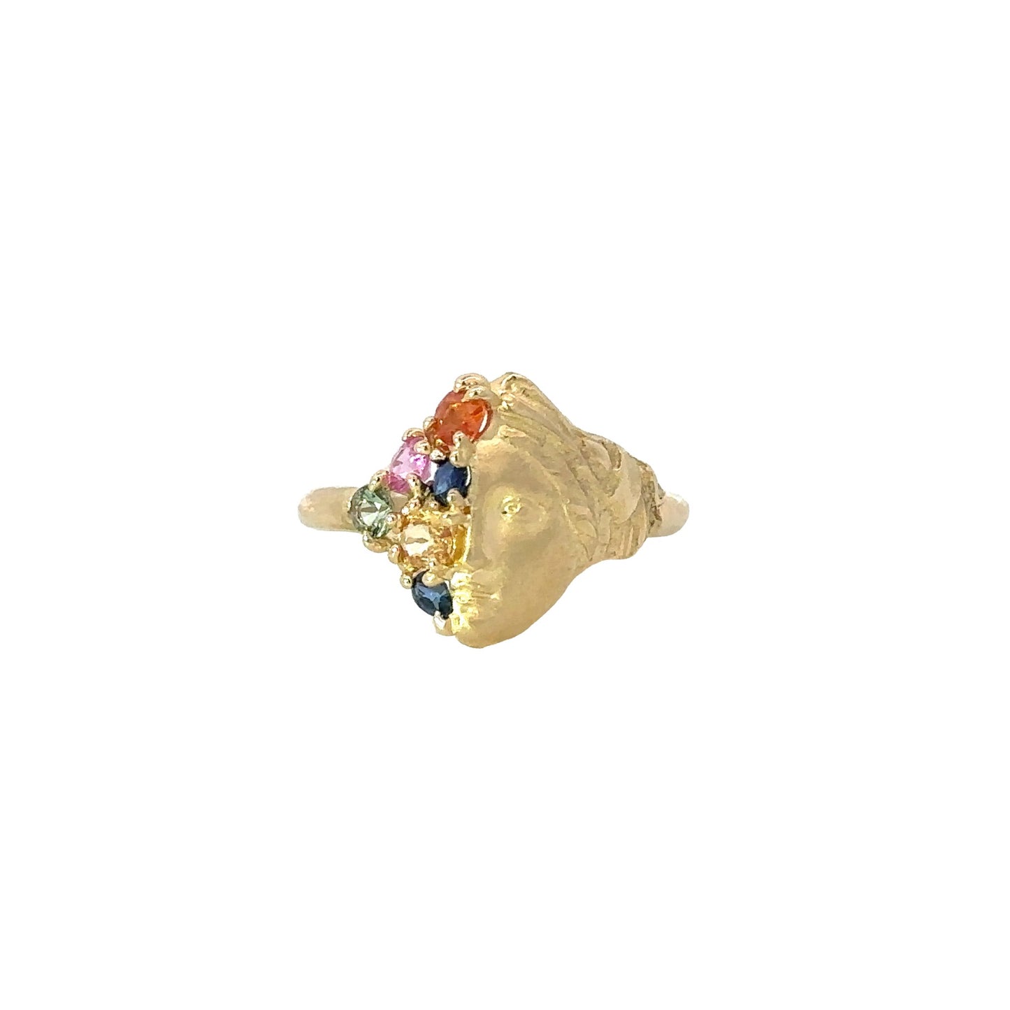 fragmented sybil ring - vibrant sapphire