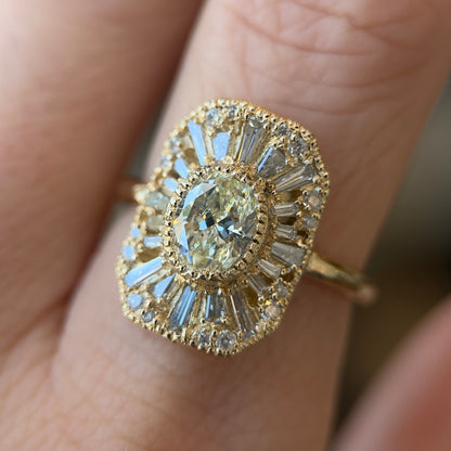 legacy cocktail ring - natural white diamond