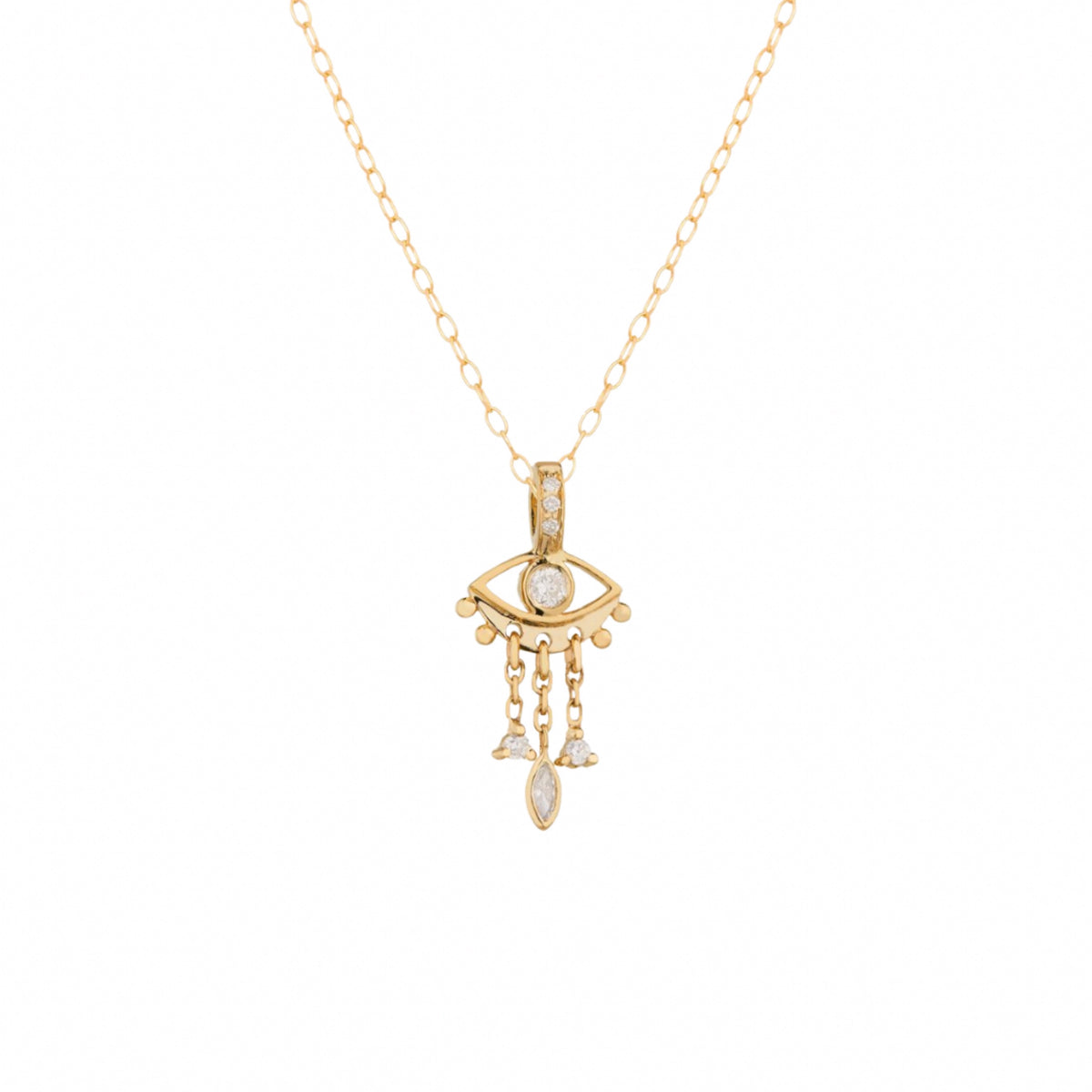 diamond eye necklace