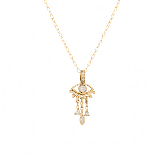 diamond eye necklace
