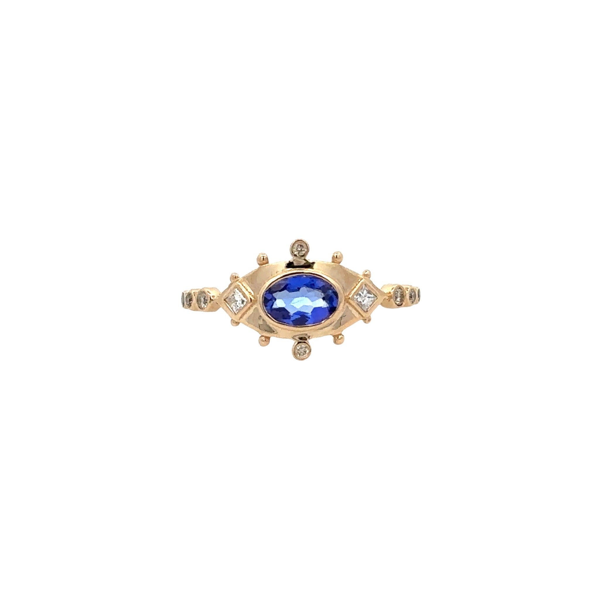 Eye Rings Diamond tanzanite & diamond eye ring – Len Collective