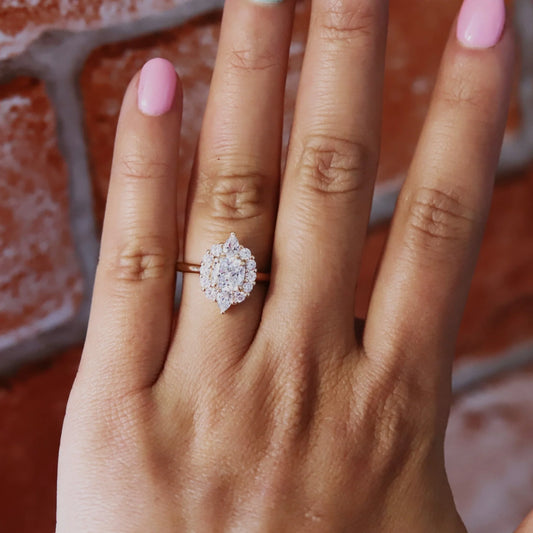 jazlyn cushion-cut ring - grown diamond