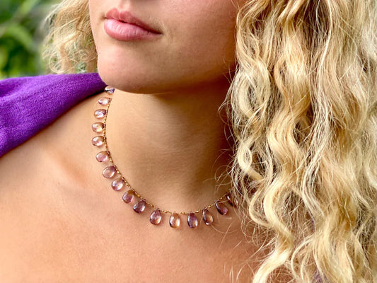 ametrine & gold ali'i necklace