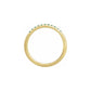 natural gem stackable ring - emerald