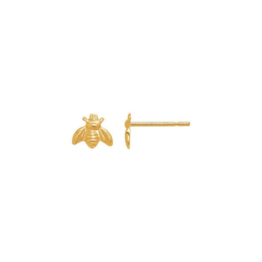 stud earrings / honey bee