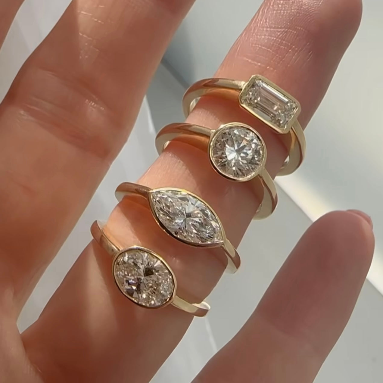ida marquise ring - grown diamond