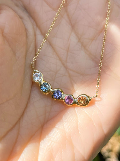 pastel cathédrale pendant necklace