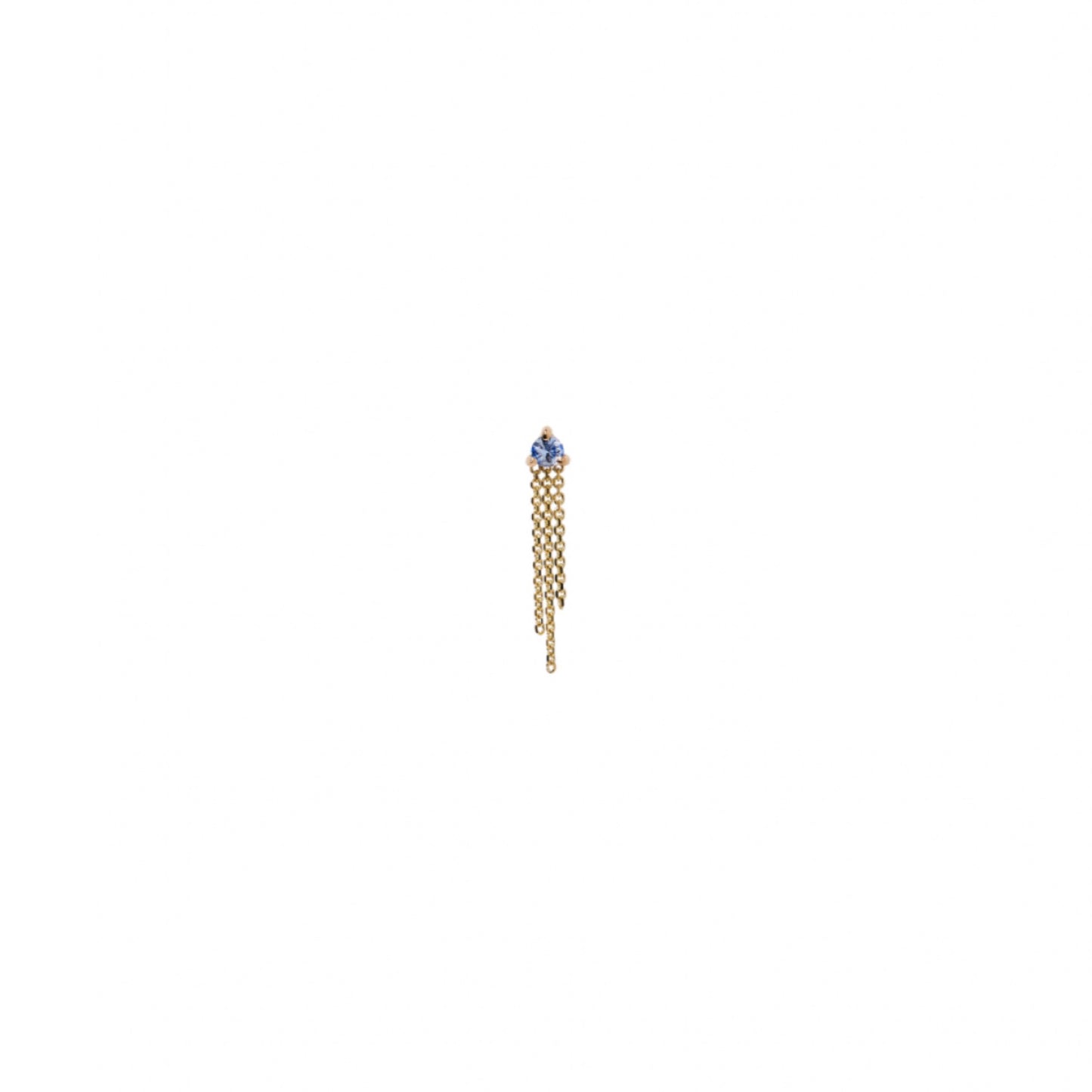 wwake / mist earring - sapphire - single