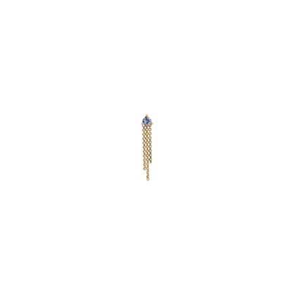 wwake / mist earring - sapphire - single