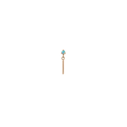 wwake / opal bar link earrings