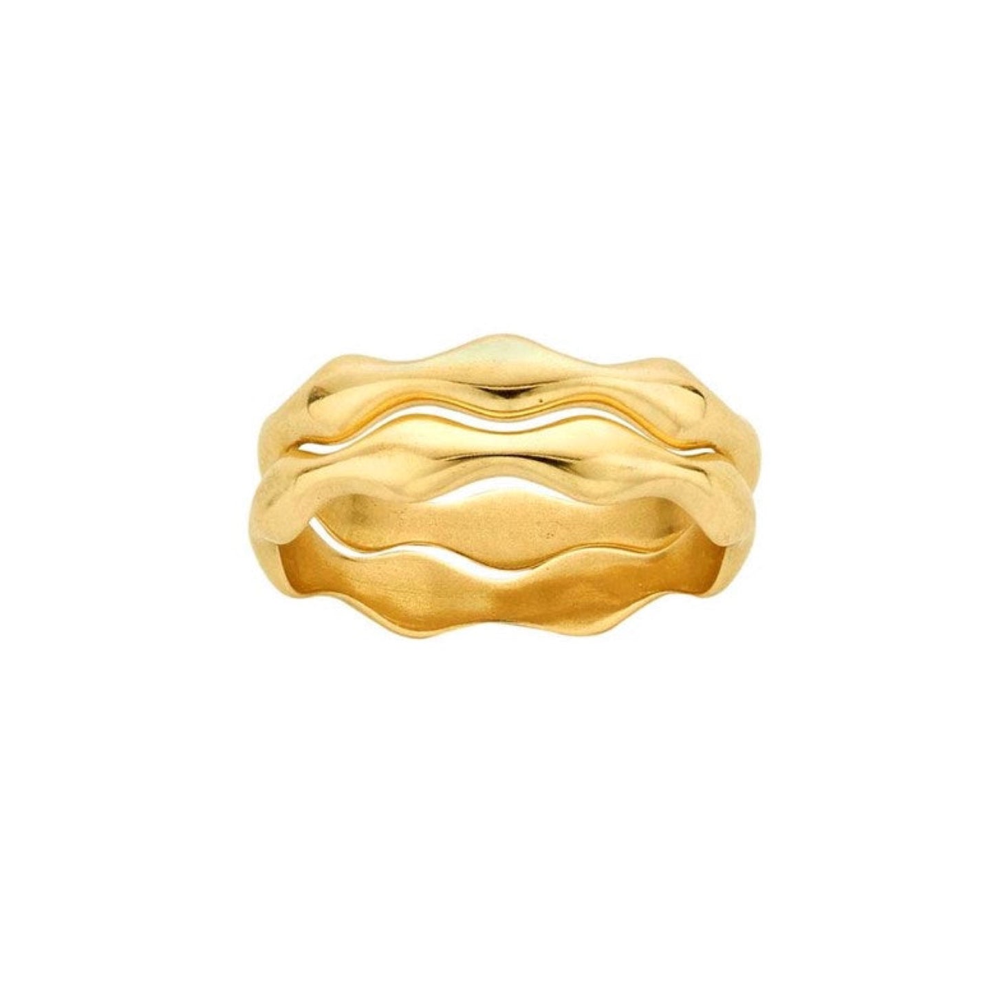 wavy stackable ring