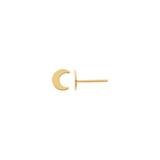 stud earrings / crescent moon