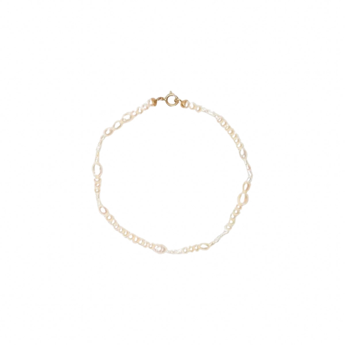 wwake / pearl collage bracelet