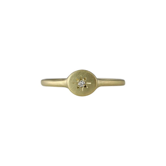 starry sky baby signet ring