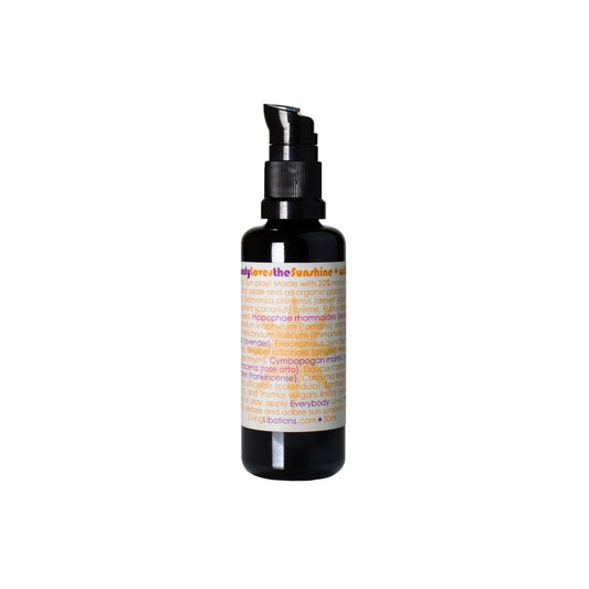 living libations / 'everybody loves the sunshine' zinc lotion