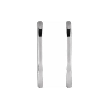 elongated oval gold hoop earrings