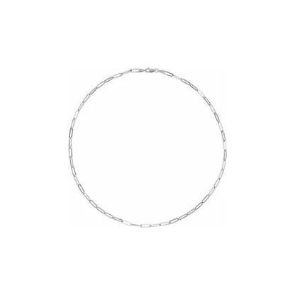 flat elongated link gold bracelet - medium link