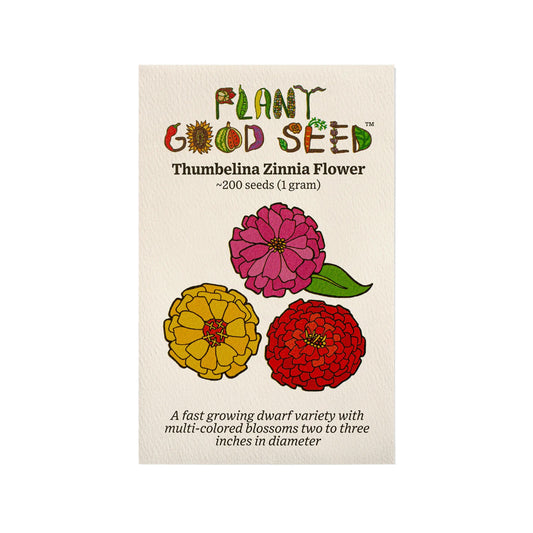 plant good seed / thumbelina zinnia