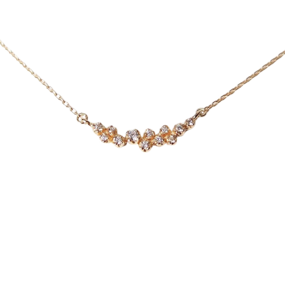 cluster garland necklace - natural diamond