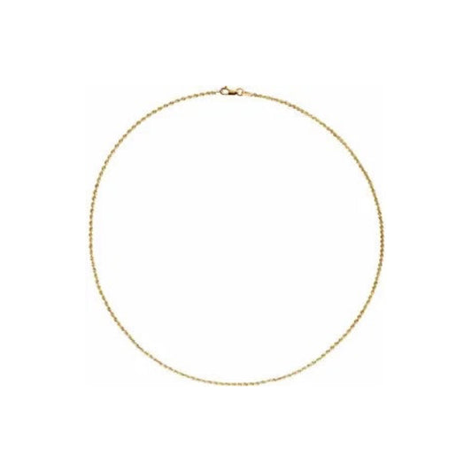 rope chain necklace - 1.5mm