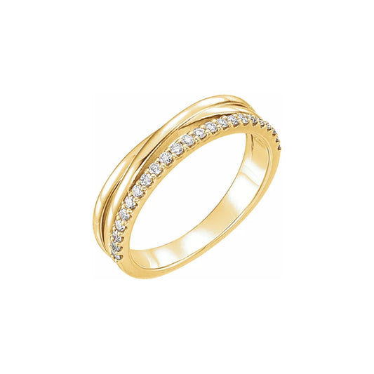 diamond crossover ring no. 1 - natural diamond