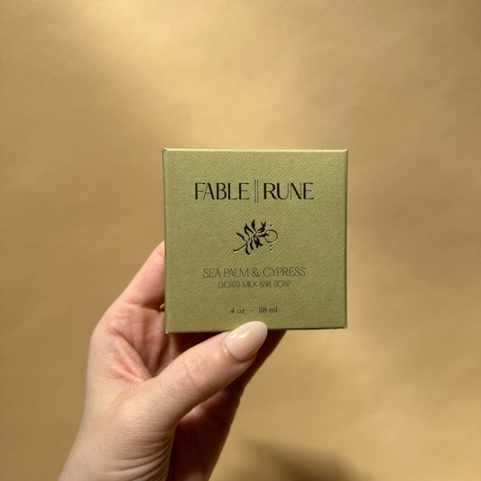 fable || rune / bar soap - sea palm & cypress