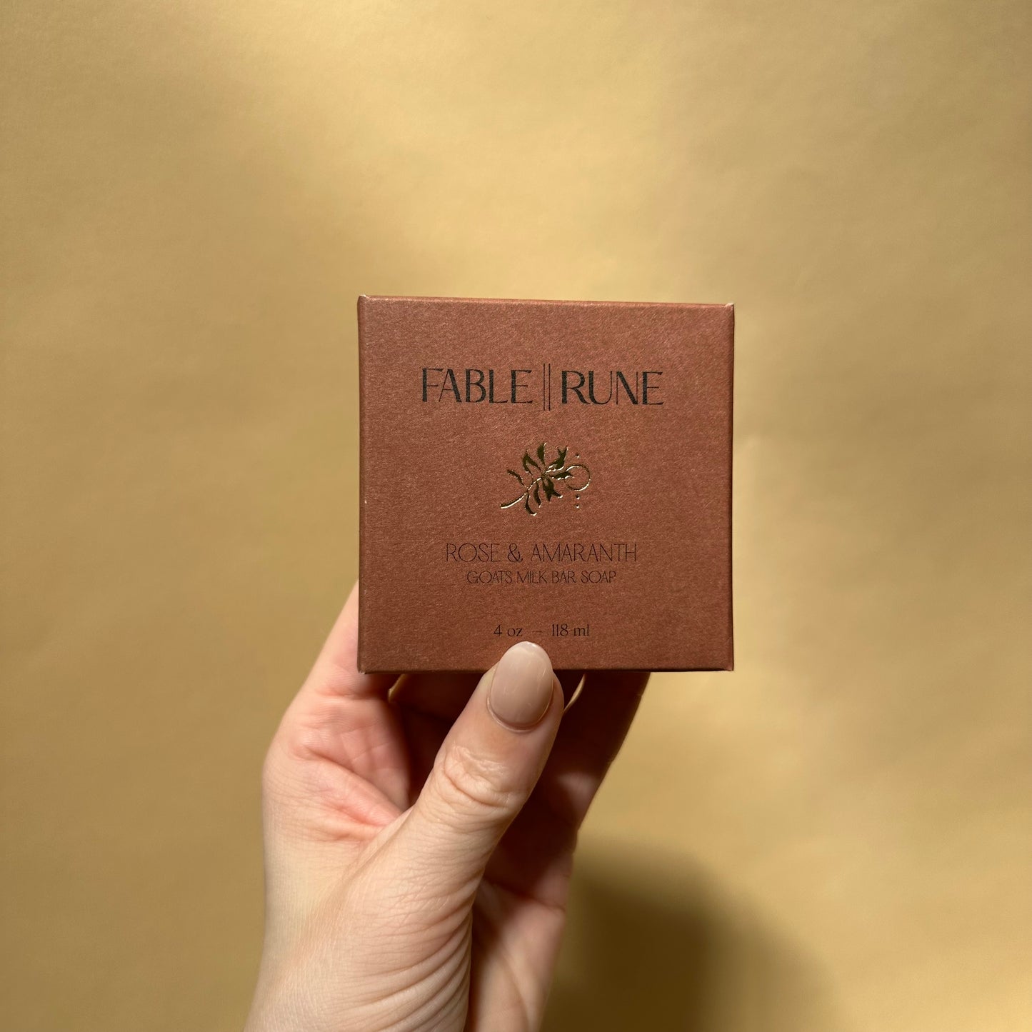 fable || rune / bar soap - rose & amaranth