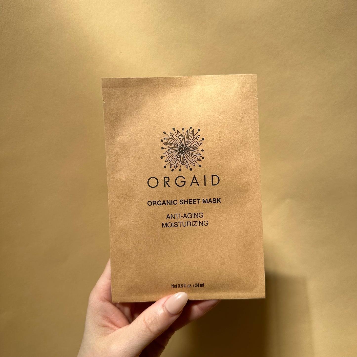 orgaid / organic sheet mask - anti-aging & moisturizing