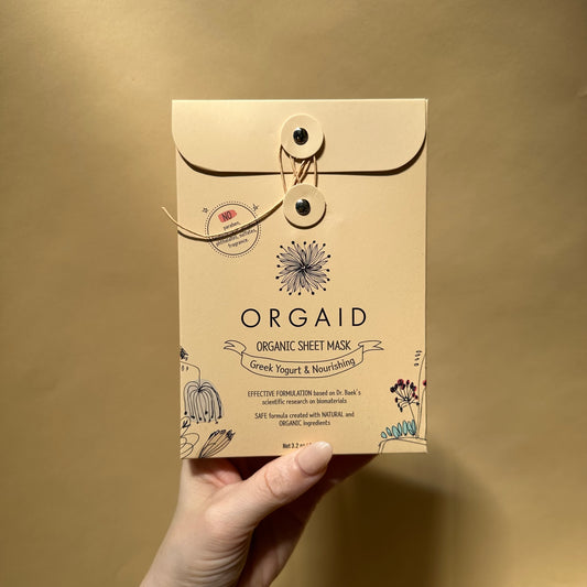 orgaid / organic sheet mask - greek yogurt & nourishing