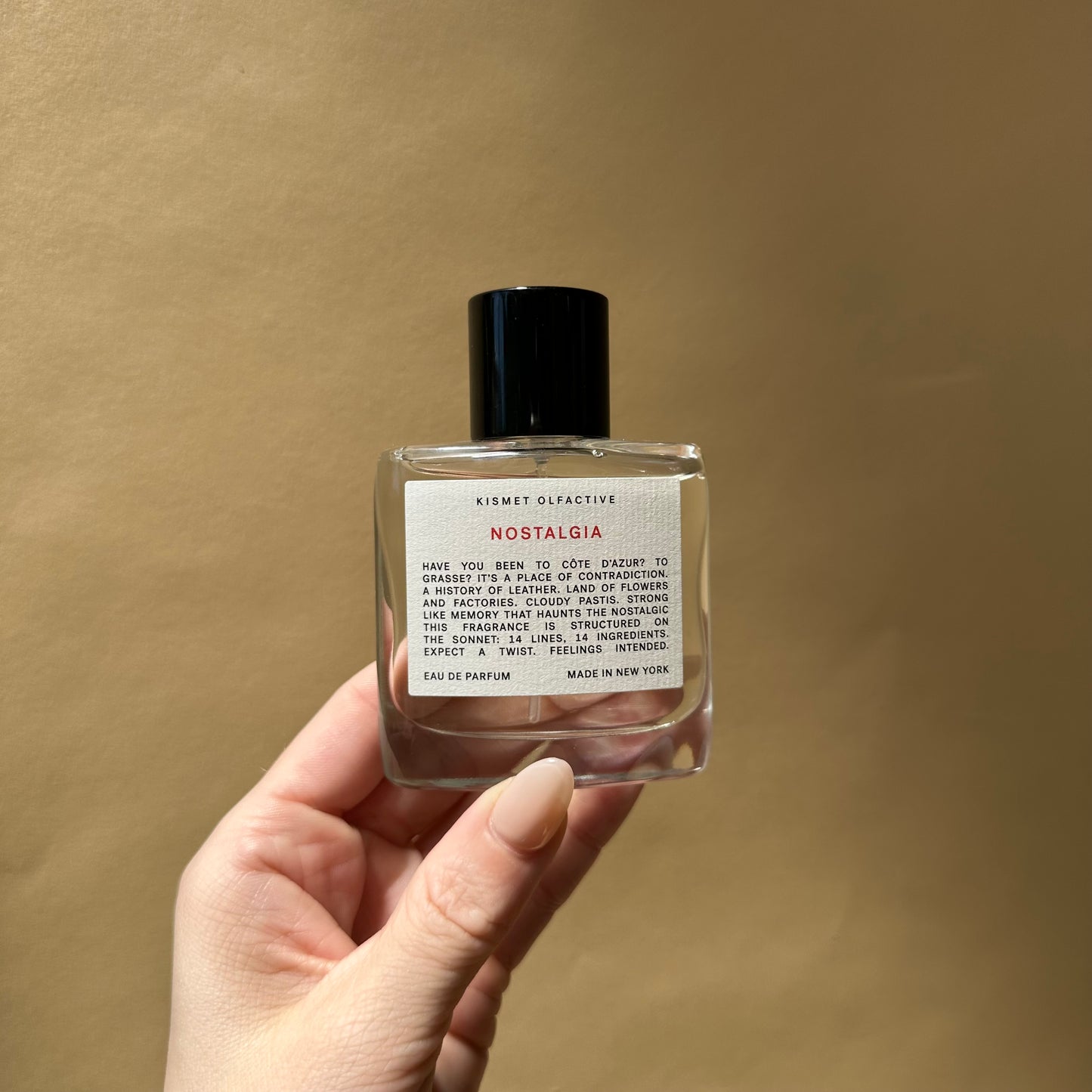 kismet olfactive / eau de parfum - nostalgia (a sonnet for grasse)