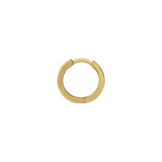 tiny hinged gold layering hoop earring - single