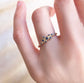 rose bush ring - sapphire