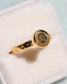 22k champagne diamond ring